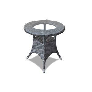 Rattan Bench Side Table