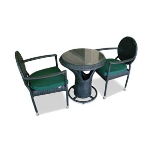 Wingback Dining Set - Outdoor Furniture in Green Color 
